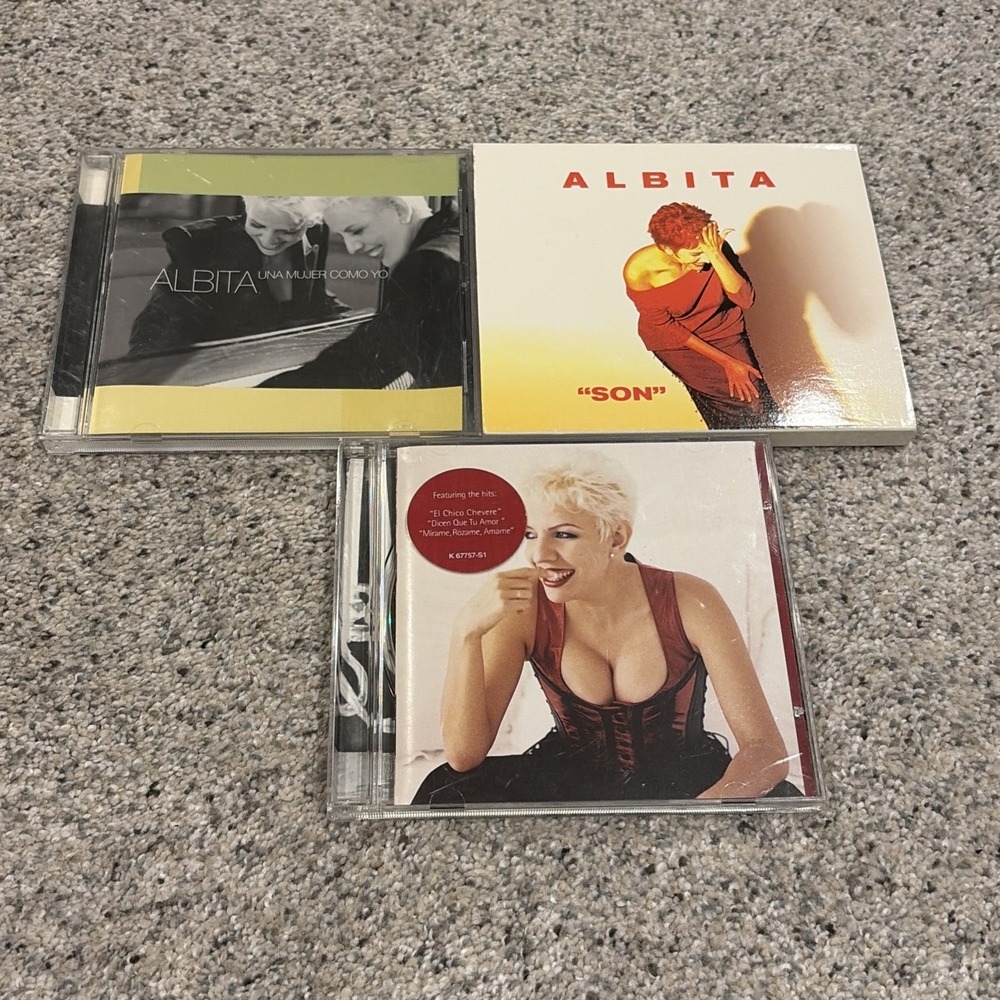 Albita CD lot (3) Son, Una Mujer Comp Yo And Dicen Que Music CDs